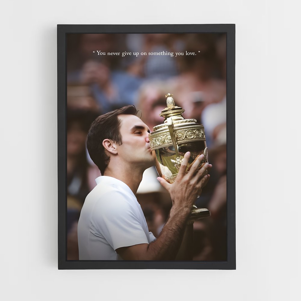 Poster Le Baiser de la Victoire – affiche Tennis (vue 2)